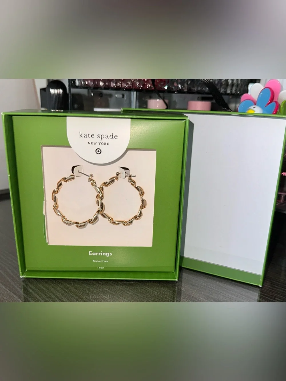 Target X Kate Spade Limited Edition Hoop Earrings NIB